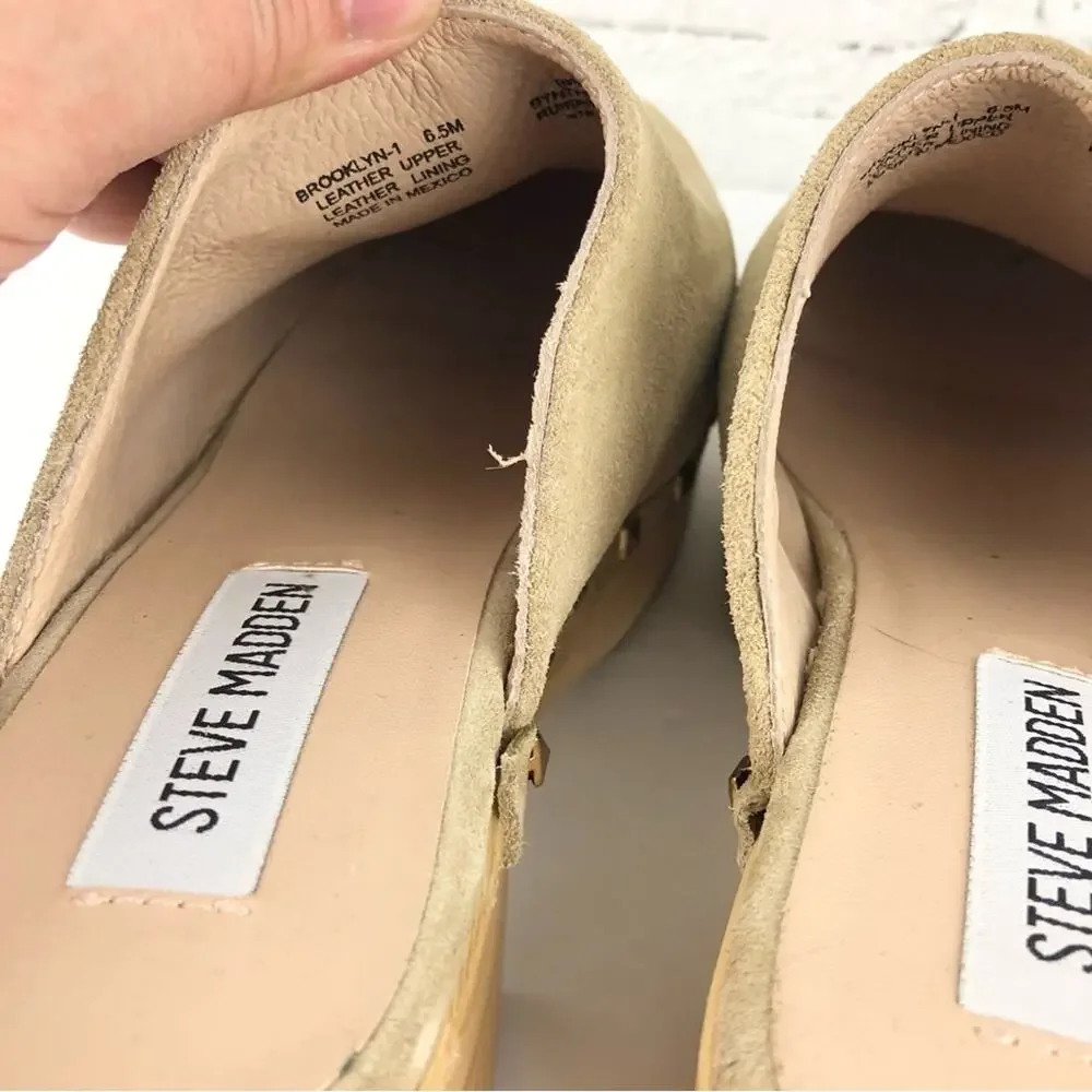 Steve Madden Brooklyn Wood Platform Heels
